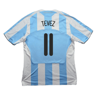 Argentina 2008-09 Home Shirt (L) (Very Good) (Tevez 11)_1