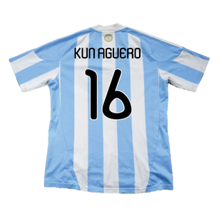 Argentina 2010-11 Home (L) (Excellent) (Kun Aguero 16)_1