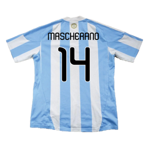 Argentina 2010-11 Home (L) (Excellent) (Mascherano 14)_1