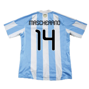 Argentina 2010-11 Home Shirt (Excellent) (Mascherano 14)_1