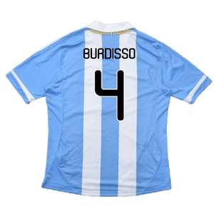 Argentina 2011-2012 Home Shirt (L) (Good) (Burdisso 4)_1