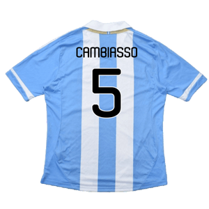 Argentina 2011-2012 Home Shirt (L) (Good) (Cambiasso 5)_1