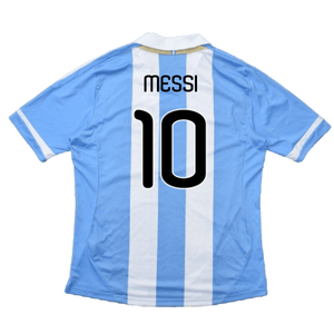 Argentina 2011-2012 Home Shirt (L) (Good) (Messi 10)_1