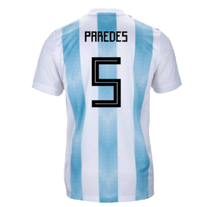 Argentina 2018-19 Home Shirt (XL) (Excellent) (Paredes 5)_1