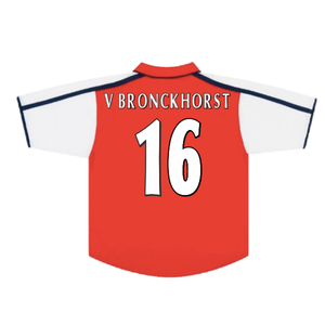 Arsenal 2000-02 Home Shirt (S) (Very Good) (V Bronckhorst 16)_1