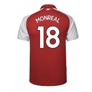 Arsenal 2017-18 Home Shirt (Very Good) (Monreal 18)_1