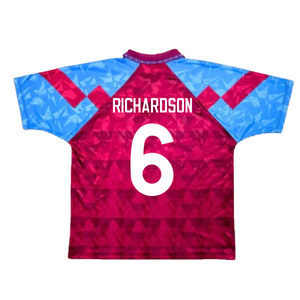 Aston Villa 1990-92 Home Shirt (Good) (Richardson 6)_1