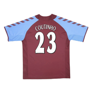 Aston Villa 2004-05 Home Football Shirt (Excellent) (Coutinho 23)_1