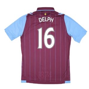 Aston Villa 2014-15 Home Shirt (Excellent) (Delph 16)_1