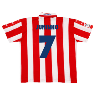 Atletico Madrid 1997-1998 Home Shirt (M) (Excellent) (Juninho 7)_1