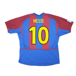 Barcelona 2002-03 Home Shirt (L) (Good) (Messi 10)_1