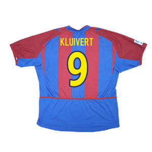 Barcelona 2002-2003 Home Shirt (XL Boys) (Good) (Kluivert 9)_1