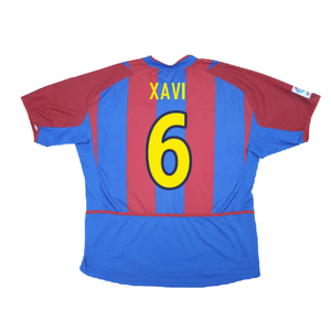 Barcelona 2002-2003 Home Shirt (XL Boys) (Good) (Xavi 6)_1