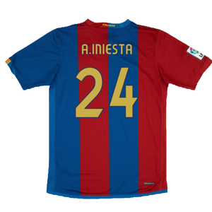 Barcelona 2006-07 Home Shirt (Sponsorless) (Excellent) (A.Iniesta 24)_1