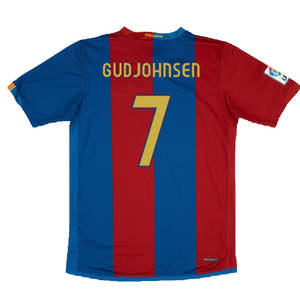 Barcelona 2006-07 Home Shirt (Sponsorless) (Excellent) (Gudjohnsen 7)_1