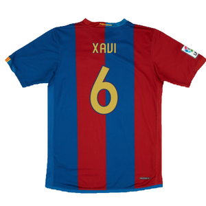 Barcelona 2006-07 Home Shirt (Sponsorless) (Excellent) (Xavi 6)_1