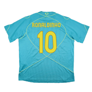 Barcelona 2007-08 Nike Training Shirt (XL) (Excellent) (Ronaldinho 10)_1