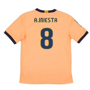 Barcelona 2009-10 Away Shirt (S) (Excellent) (A.Iniesta 8)_1