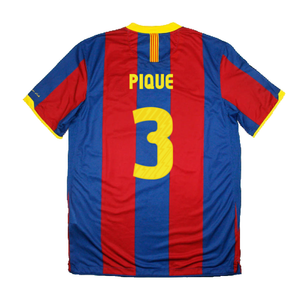 Barcelona 2010-11 Home Shirt (L) (Very Good) (Pique 3)_1