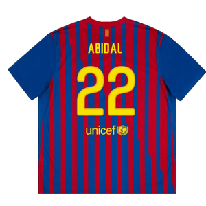 Barcelona 2011-12 Home Shirt (S) (Very Good) (Abidal 22)_1