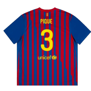 Barcelona 2011-12 Home Shirt (S) (Very Good) (Pique 3)_1