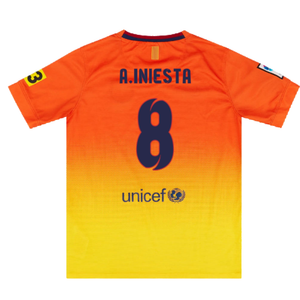 Barcelona 2012-13 Away Shirt (Very Good) (A.Iniesta 8)_1