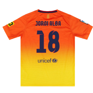 Barcelona 2012-13 Away Shirt (L) (Very Good) (Jordi Alba 18)_1