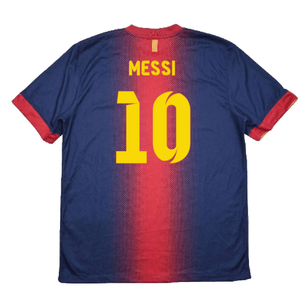 Barcelona 2012-13 Home Shirt (XL) (Excellent) (Messi 10)_1