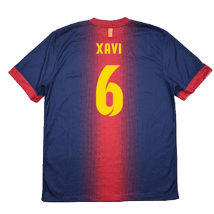 Barcelona 2012-13 Home Shirt (XL) (Excellent) (Xavi 6)_1