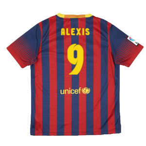 Barcelona 2013-14 Home Shirt (Very Good) (Alexis 9)_1