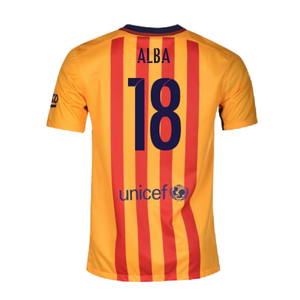 Barcelona 2015-16 Away Shirt (2XL) (Mint) (Alba 18)_1