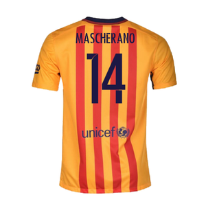 Barcelona 2015-16 Away Shirt (XLB) (Excellent) (Mascherano 14)_1