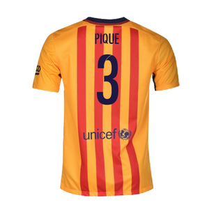 Barcelona 2015-16 Away Shirt (XLB) (Excellent) (Pique 3)_1