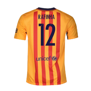 Barcelona 2015-16 Away Shirt (2XL) (Good) (Rafinha 12)_1