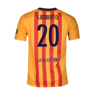 Barcelona 2015-16 Away Shirt (XLB) (Excellent) (S.Roberto 20)_1