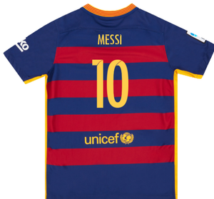 Barcelona 2015-16 Home Shirt (2XL) (Mint) (Messi 10)_1