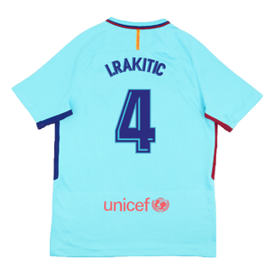 Barcelona 2017-18 Away Shirt (2XL) (Very Good) (I.Rakitic 4)_1