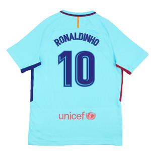 Barcelona 2017-18 Away Shirt (2XL) (Very Good) (Ronaldinho 10)_1