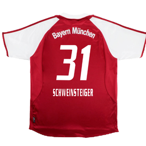 Bayern Munich 2004-05 Home Shirt (XL) (Fair) (Schweinsteiger 31)_1