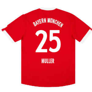 Bayern Munich 2009-10 Home Shirt (L) (Excellent) (Muller 25)_1