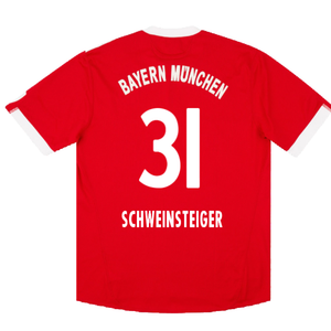 Bayern Munich 2009-10 Home Shirt (L) (Excellent) (Schweinsteiger 31)_1