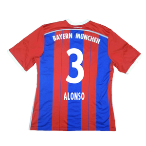 Bayern Munich 2014-15 Home Shirt (S) (Mint) (Alonso 3)_1