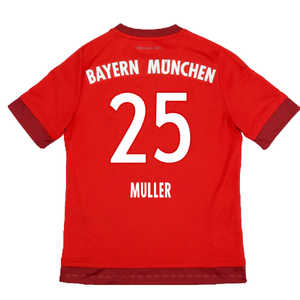 Bayern Munich 2015-16 Home Shirt (XL) (Very Good) (Muller 25)_1