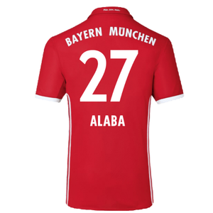 Bayern Munich 2016-17 Home Shirt (Excellent) (Alaba 27)_1