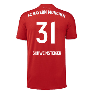 Bayern Munich 2020-21 Home Shirt (L) (Mint) (SCHWEINSTEIGER 31)_1