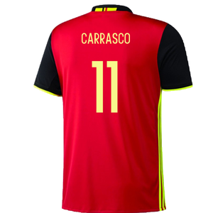 2016-2017 Belgium Home Adidas Football Shirt (xl) (Good) (Carrasco 11)_1