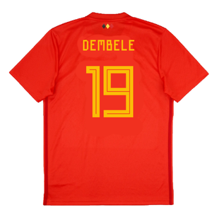 Belgium 2018-19 Home Shirt (XL) (Good) (Dembele 19)_1