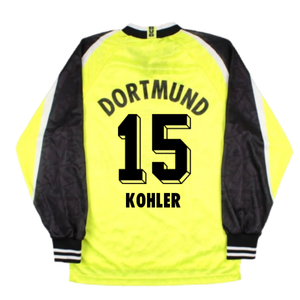 Borussia Dortmund 1995-96 Long Sleeve Home Shirt (S) (Very Good) (Kohler 15)_1