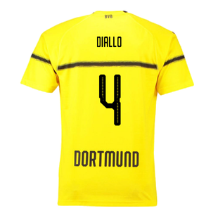 Borussia Dortmund 2018-19 European/Cup Home Shirt (L) (Very Good) (Diallo 4)_1