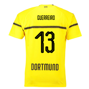 Borussia Dortmund 2018-19 European/Cup Home Shirt (L) (Very Good) (Guerreiro 13)_1